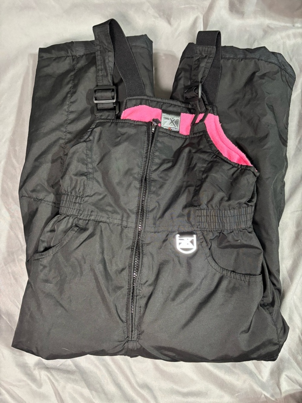 ZeroXposur Kids Snow Bibs Black Insulated Ski Pants Size 6/6X